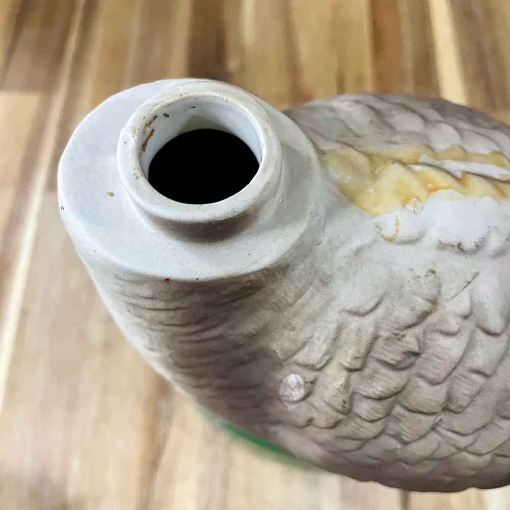 Ezra Brooks “Happy Goose” 1974 Heritage China Liquor Decanter Bottle Vintage ‘74